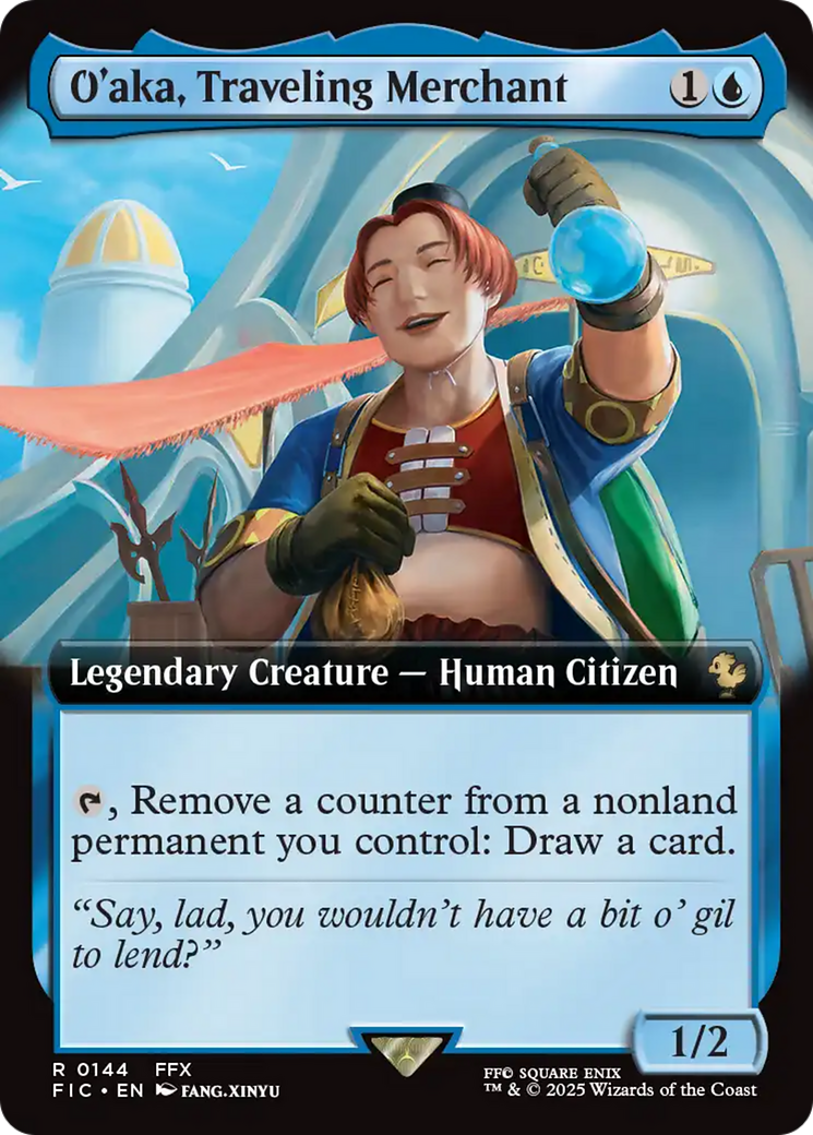 O'aka, Traveling Merchant (Extended Art) [FINAL FANTASY Commander] | Deep Dive Games St. Marys