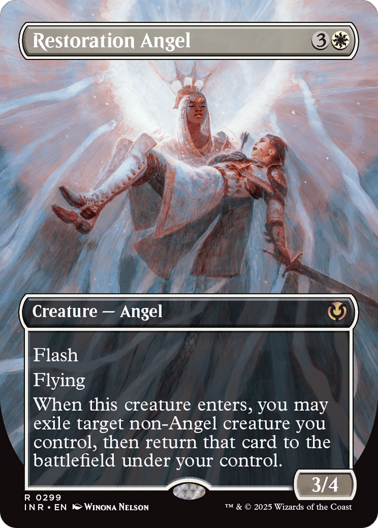 Restoration Angel (Borderless) [Innistrad Remastered] | Deep Dive Games St. Marys