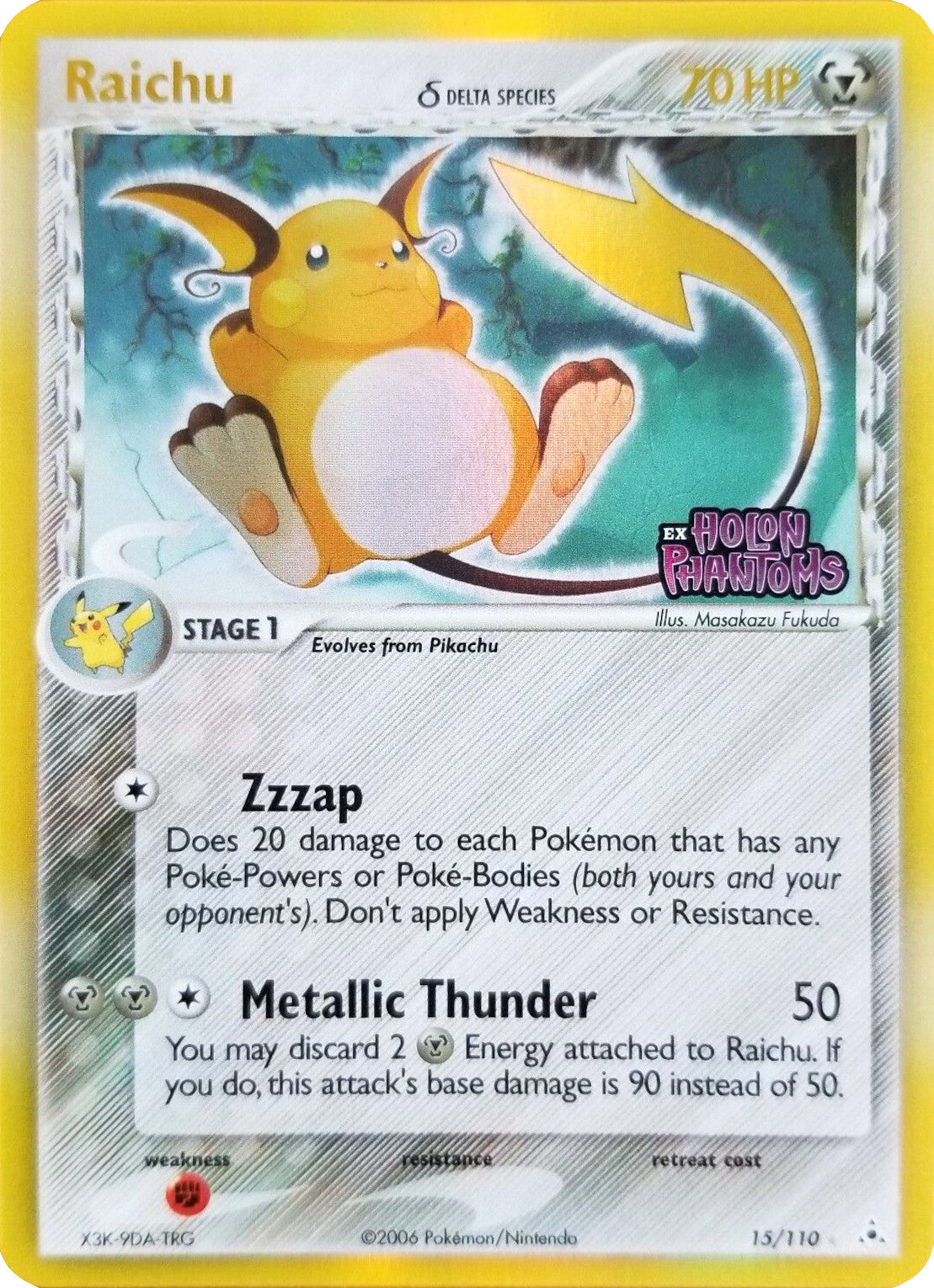 Raichu (15/110) (Delta Species) (Stamped) [EX: Holon Phantoms] | Deep Dive Games St. Marys