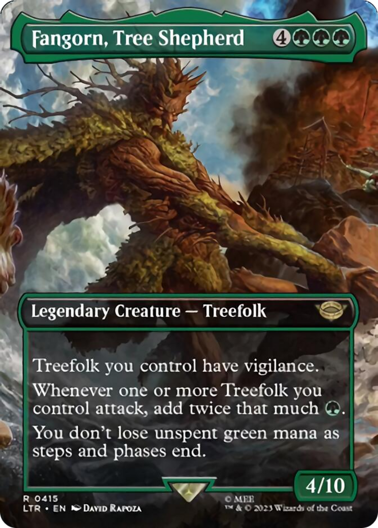 Fangorn, Tree Shepherd (Borderless Alternate Art) [The Lord of the Rings: Tales of Middle-Earth] | Deep Dive Games St. Marys