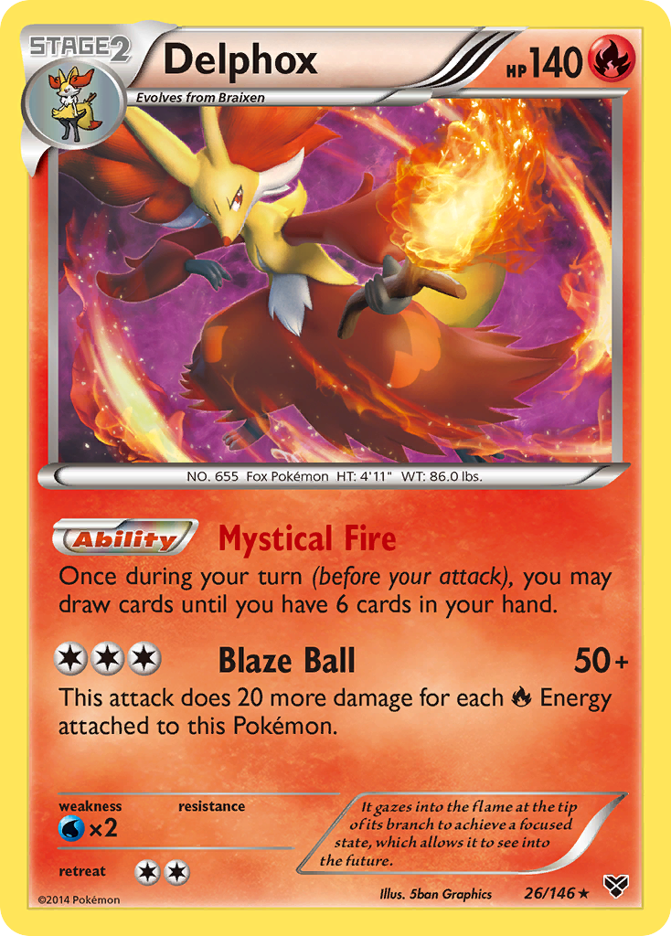 Delphox (26/146) [XY: Base Set] | Deep Dive Games St. Marys