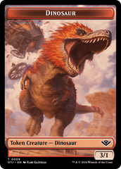 Dinosaur // Plot Double-Sided Token [Outlaws of Thunder Junction Tokens] | Deep Dive Games St. Marys