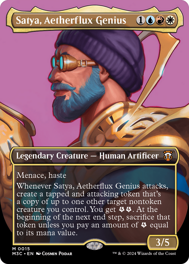 Satya, Aetherflux Genius (Borderless) [Modern Horizons 3 Commander] | Deep Dive Games St. Marys