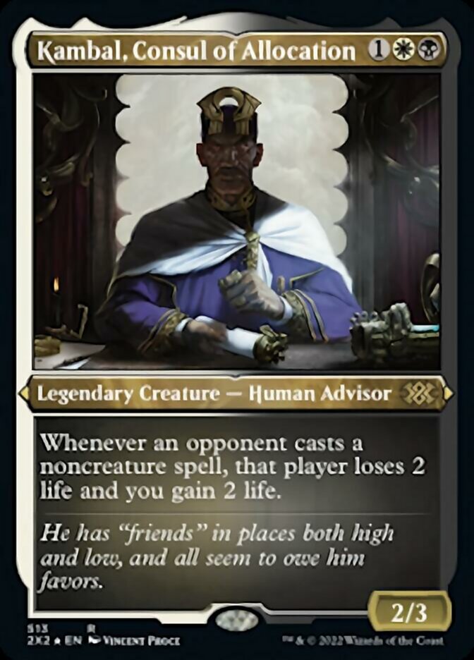 Kambal, Consul of Allocation (Foil Etched) [Double Masters 2022] | Deep Dive Games St. Marys