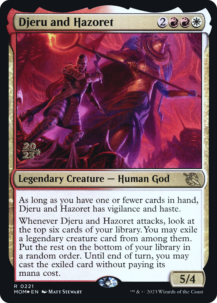 Djeru and Hazoret [March of the Machine Prerelease Promos] | Deep Dive Games St. Marys