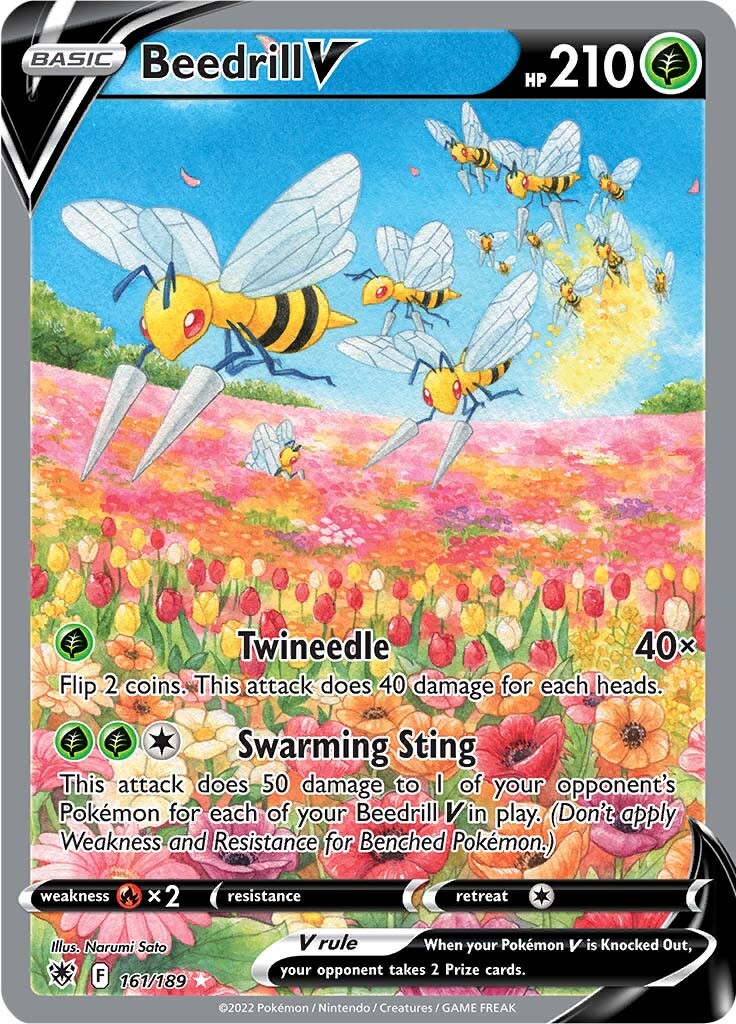 Beedrill V (161/189) [Sword & Shield: Astral Radiance] | Deep Dive Games St. Marys