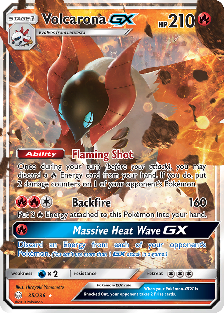 Volcarona GX (35/236) [Sun & Moon: Cosmic Eclipse] | Deep Dive Games St. Marys