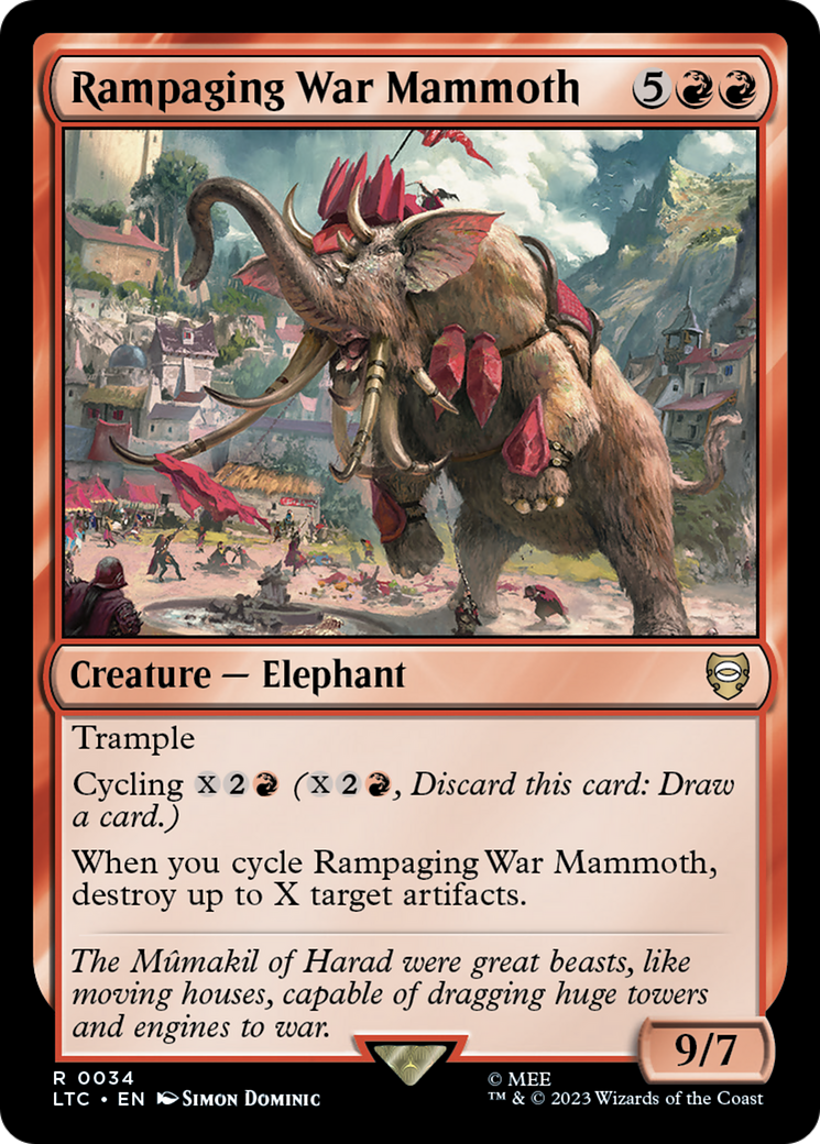 Rampaging War Mammoth [The Lord of the Rings: Tales of Middle-Earth Commander] | Deep Dive Games St. Marys