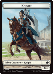 Human // Knight Double-Sided Token [Foundations Tokens] | Deep Dive Games St. Marys