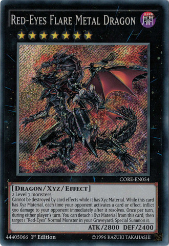 Red-Eyes Flare Metal Dragon [CORE-EN054] Secret Rare | Deep Dive Games St. Marys