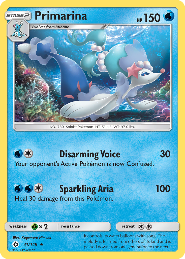 Primarina (41/149) [Sun & Moon: Base Set] | Deep Dive Games St. Marys