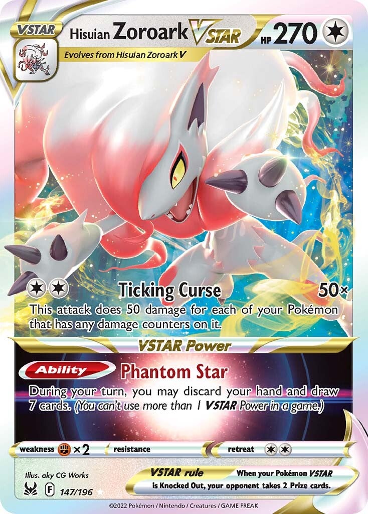 Hisuian Zoroark VSTAR (147/196) [Sword & Shield: Lost Origin] | Deep Dive Games St. Marys