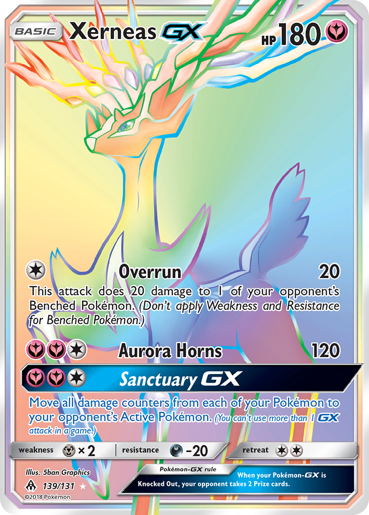 Xerneas GX (139/131) [Sun & Moon: Forbidden Light] | Deep Dive Games St. Marys