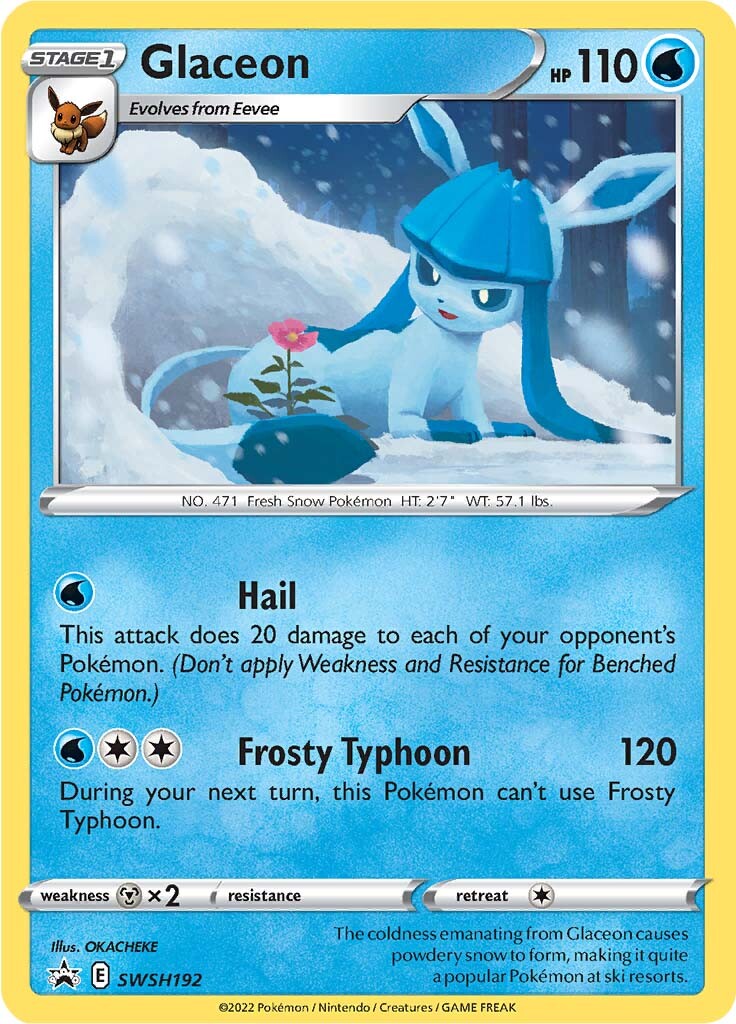 Glaceon (SWSH192) [Sword & Shield: Black Star Promos] | Deep Dive Games St. Marys