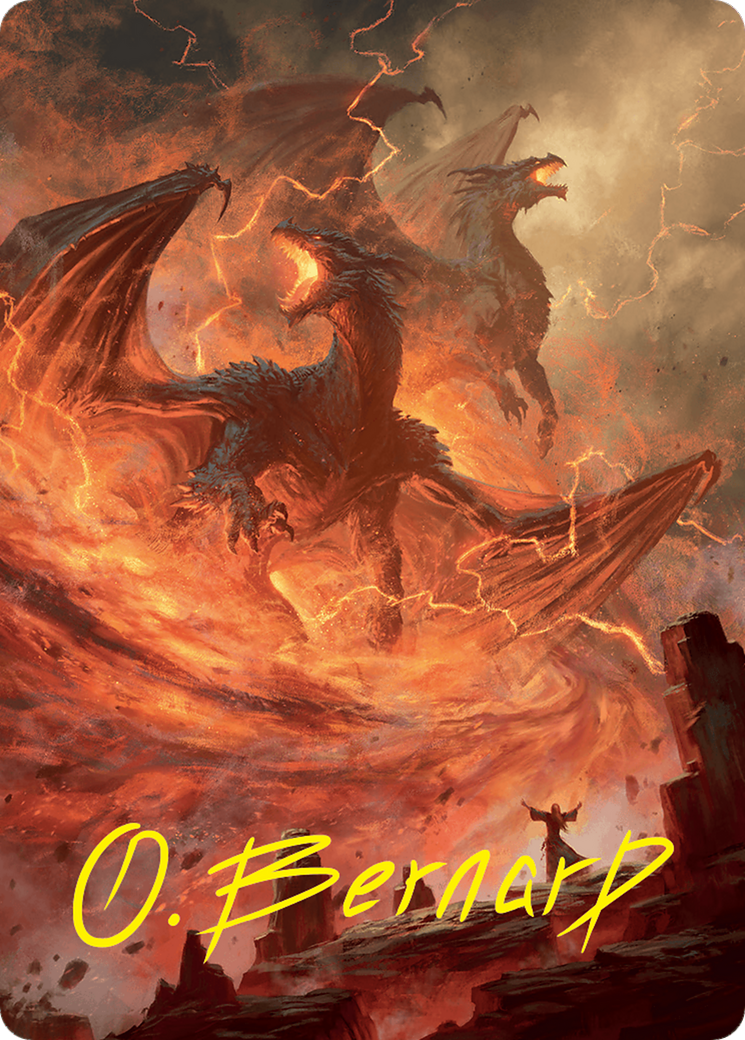 Rite of the Dragoncaller Art Card (38/54) (Gold-Stamped Signature) [Foundations Art Series] | Deep Dive Games St. Marys