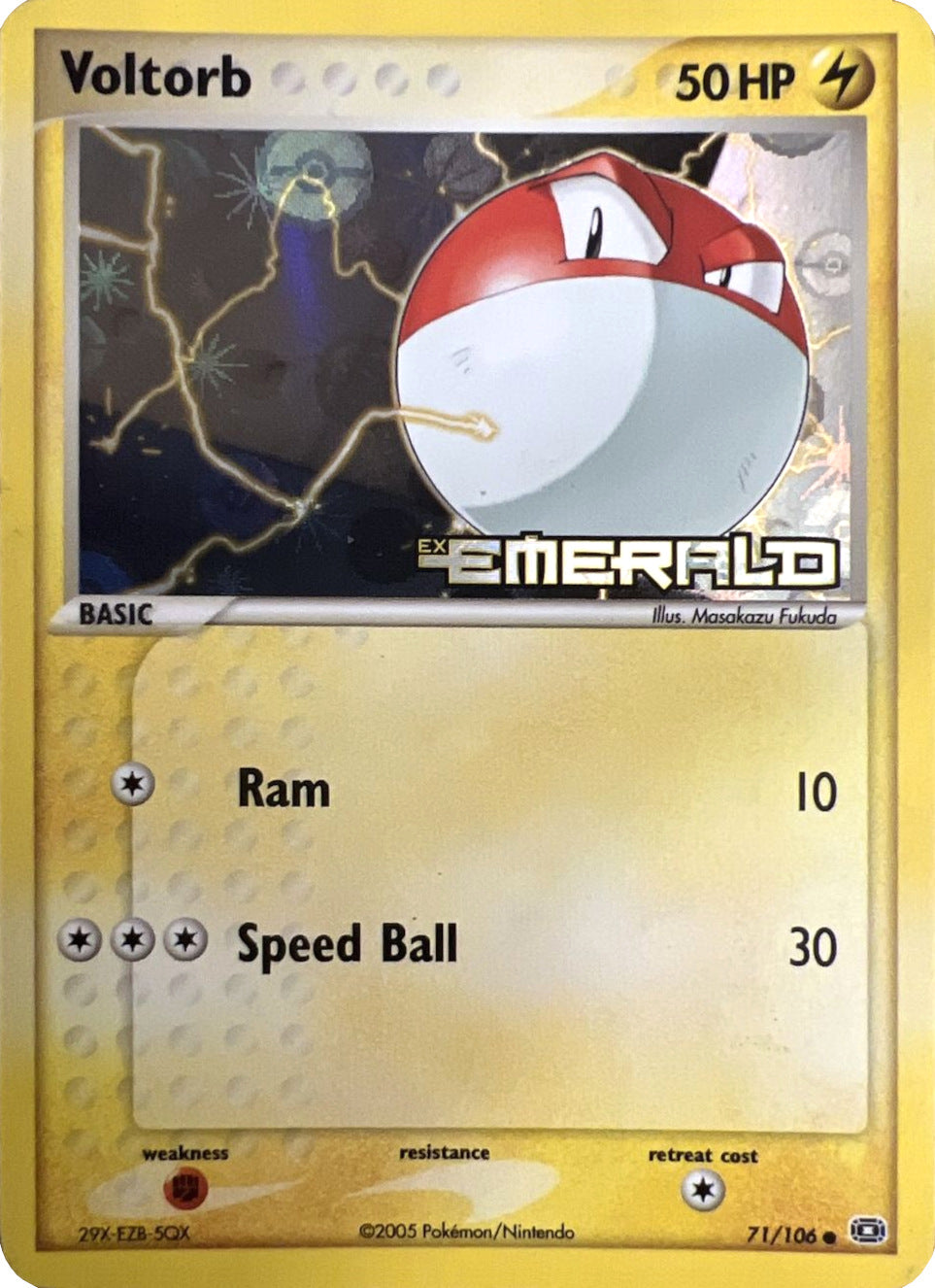 Voltorb (71/106) (Stamped) [EX: Emerald] | Deep Dive Games St. Marys