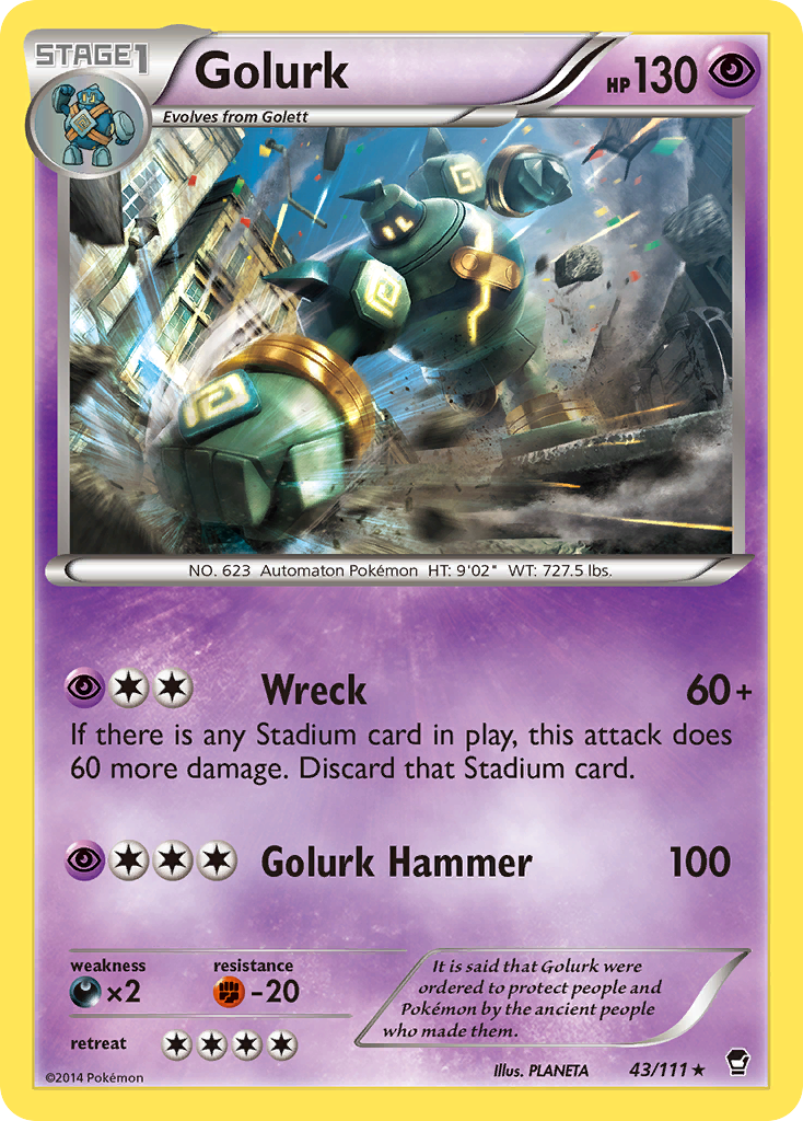 Golurk (43/111) [XY: Furious Fists] | Deep Dive Games St. Marys