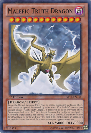 Malefic Truth Dragon [SP14-EN044] Starfoil Rare | Deep Dive Games St. Marys