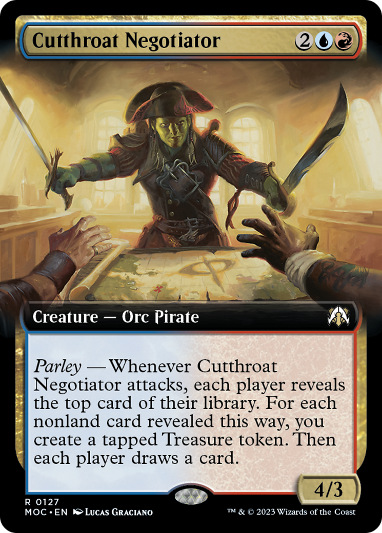 Cutthroat Negotiator (Extended Art) [March of the Machine Commander] | Deep Dive Games St. Marys