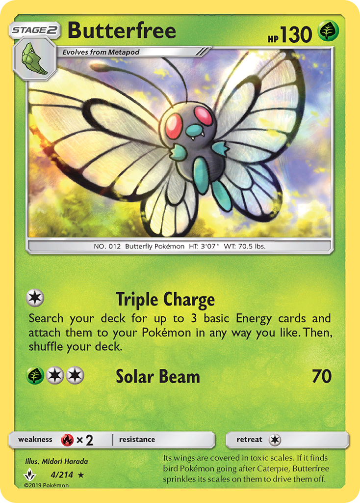 Butterfree (4/214) [Sun & Moon: Unbroken Bonds] | Deep Dive Games St. Marys