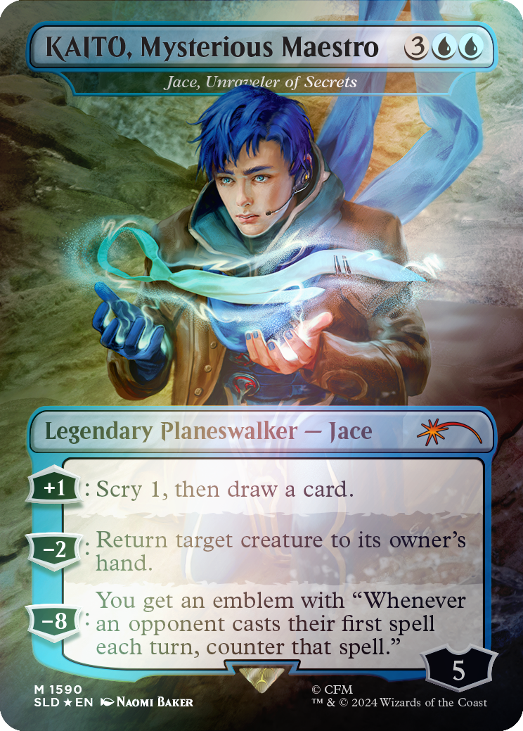 KAITO, Mysterious Maestro - Jace, Unraveler of Secrets (Rainbow Foil) [Secret Lair Drop Series] | Deep Dive Games St. Marys