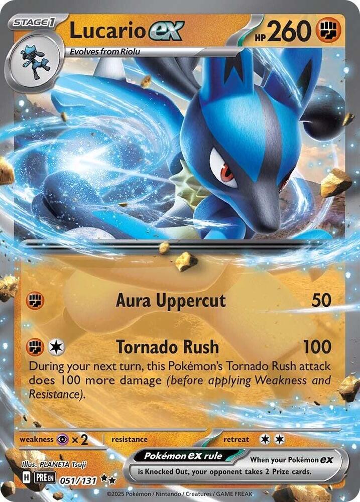 Lucario ex (051/131) [Scarlet & Violet: Prismatic Evolutions] | Deep Dive Games St. Marys