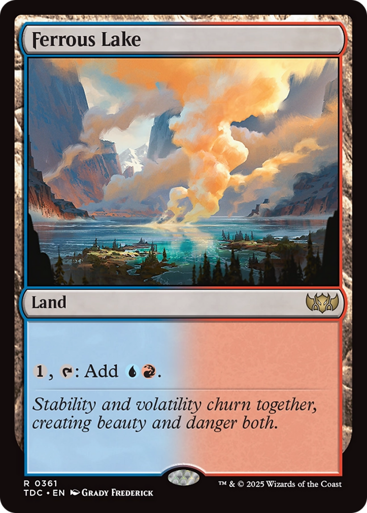 Ferrous Lake [Tarkir: Dragonstorm Commander] | Deep Dive Games St. Marys
