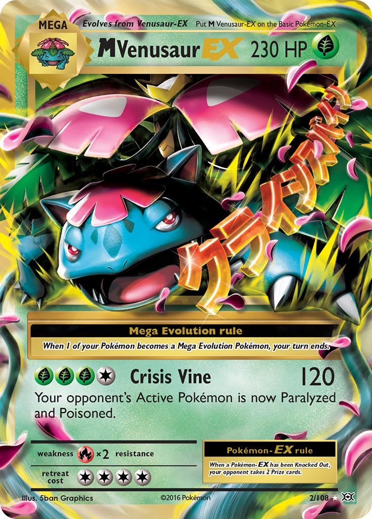 M Venusaur EX (2/108) [XY: Evolutions] | Deep Dive Games St. Marys