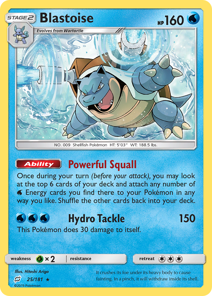 Blastoise (25/181) [Sun & Moon: Team Up] | Deep Dive Games St. Marys