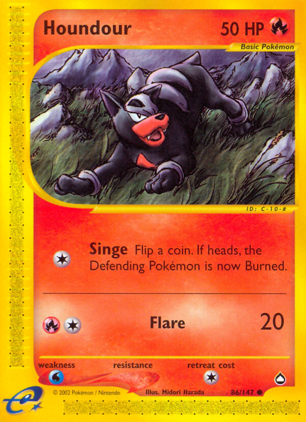 Houndour (86/147) [Aquapolis] | Deep Dive Games St. Marys