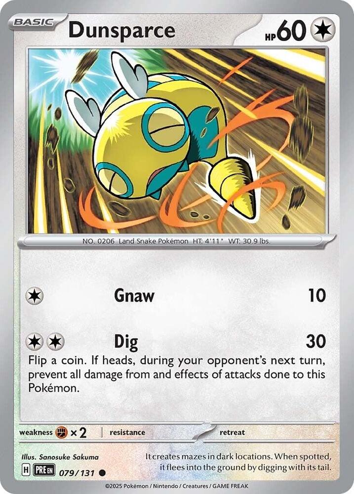 Dunsparce (079/131) [Scarlet & Violet: Prismatic Evolutions] | Deep Dive Games St. Marys