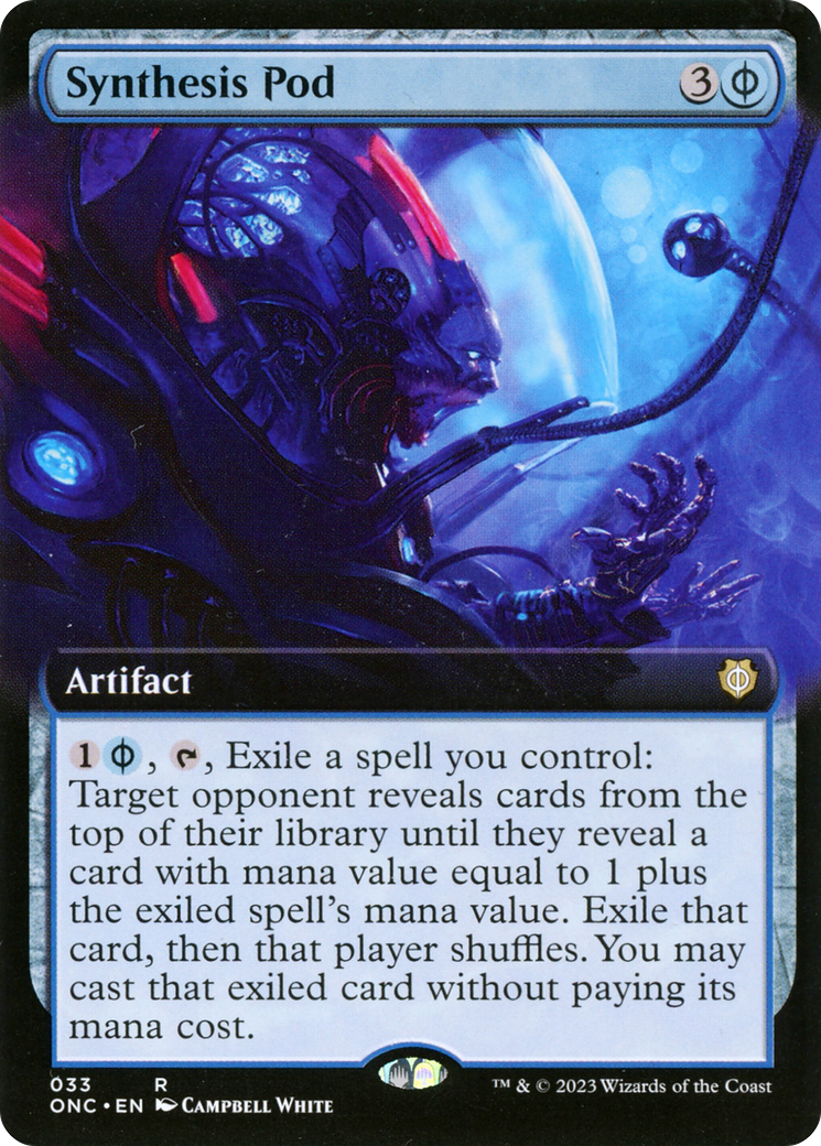 Synthesis Pod (Extended Art) [Phyrexia: All Will Be One Commander] | Deep Dive Games St. Marys