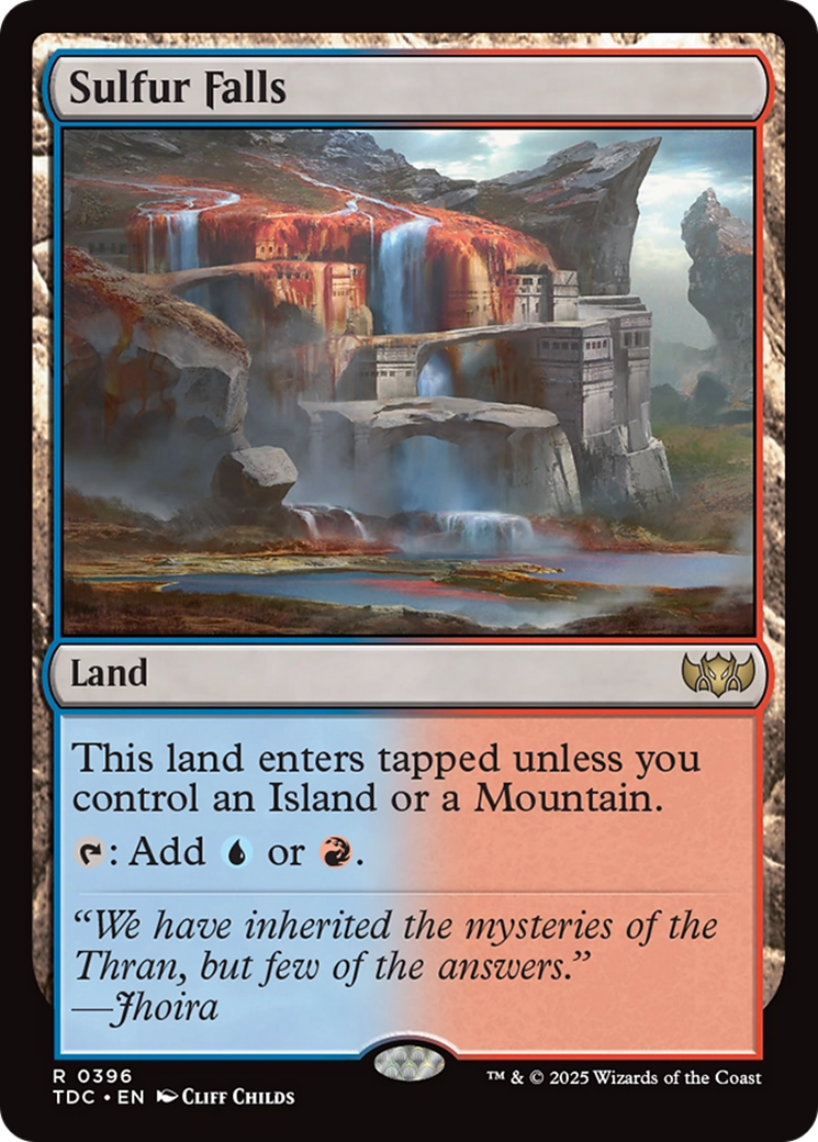 Sulfur Falls [Tarkir: Dragonstorm Commander] | Deep Dive Games St. Marys