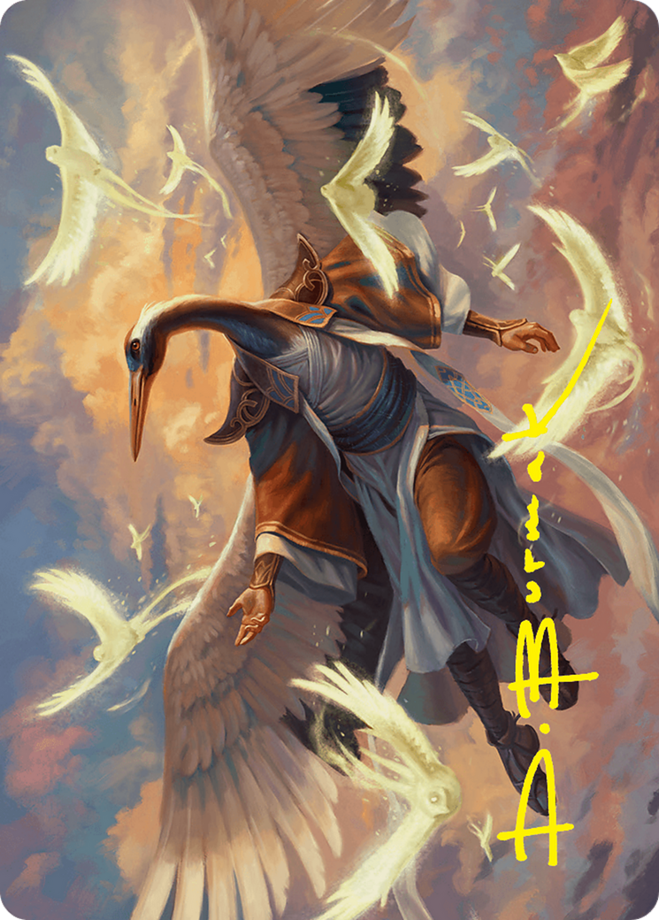 Kykar, Zephyr Awakener Art Card (16/54) (Gold-Stamped Signature) [Foundations Art Series] | Deep Dive Games St. Marys