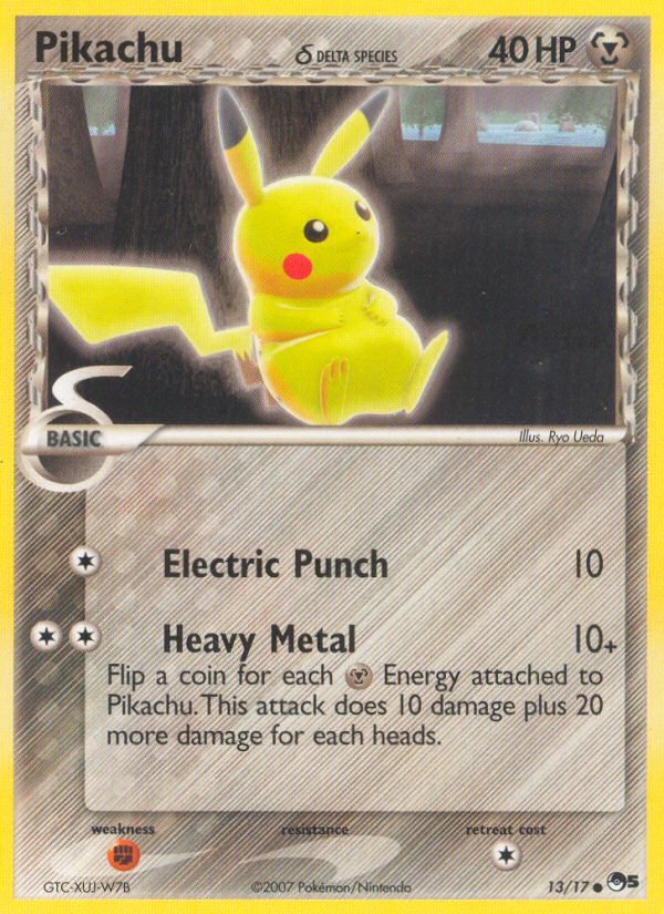 Pikachu (13/17) (Delta Species) [POP Series 5] | Deep Dive Games St. Marys