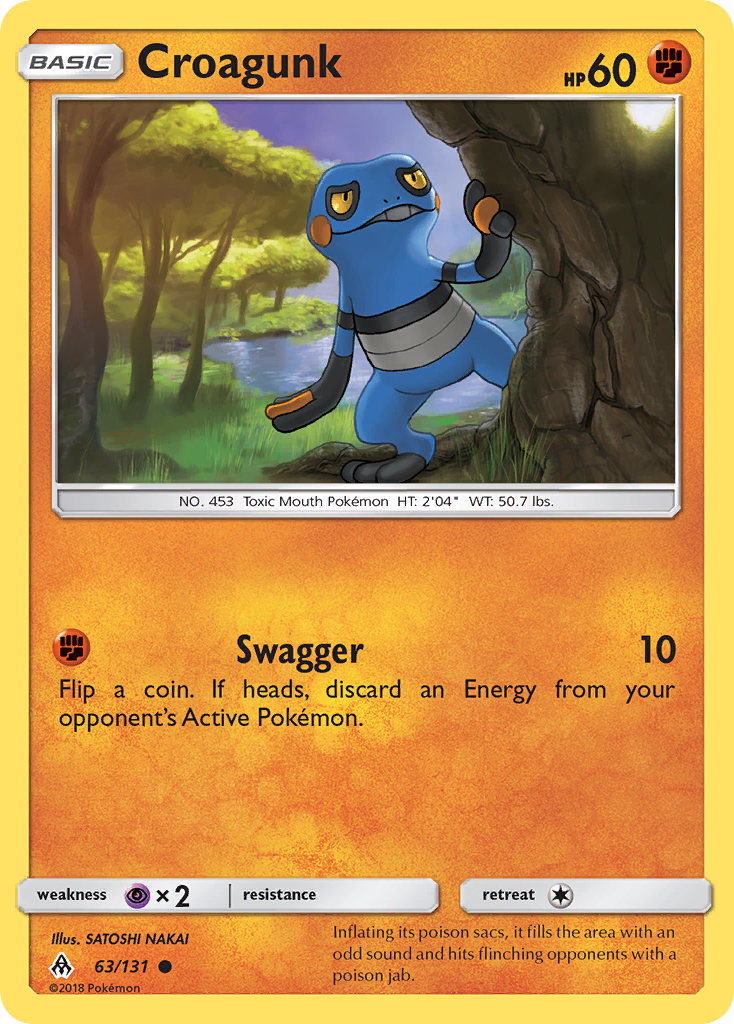 Croagunk (63/131) [Sun & Moon: Forbidden Light] | Deep Dive Games St. Marys