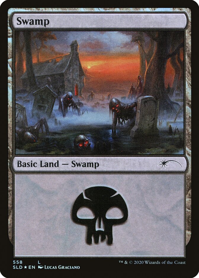 Swamp (Reanimated) (558) [Secret Lair Drop Promos] | Deep Dive Games St. Marys