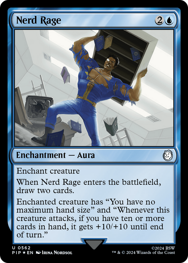 Nerd Rage (Surge Foil) [Fallout] | Deep Dive Games St. Marys