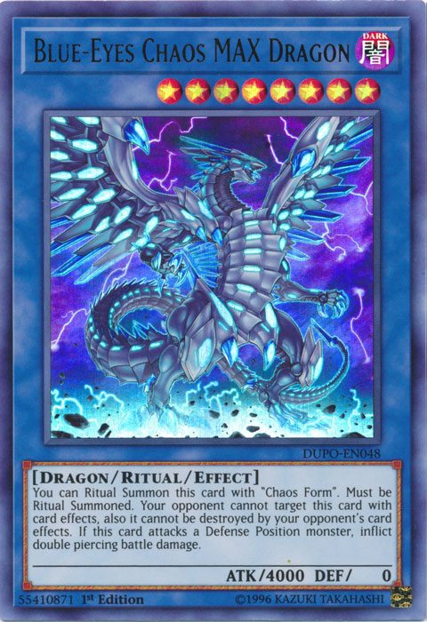 Blue-Eyes Chaos MAX Dragon [DUPO-EN048] Ultra Rare | Deep Dive Games St. Marys