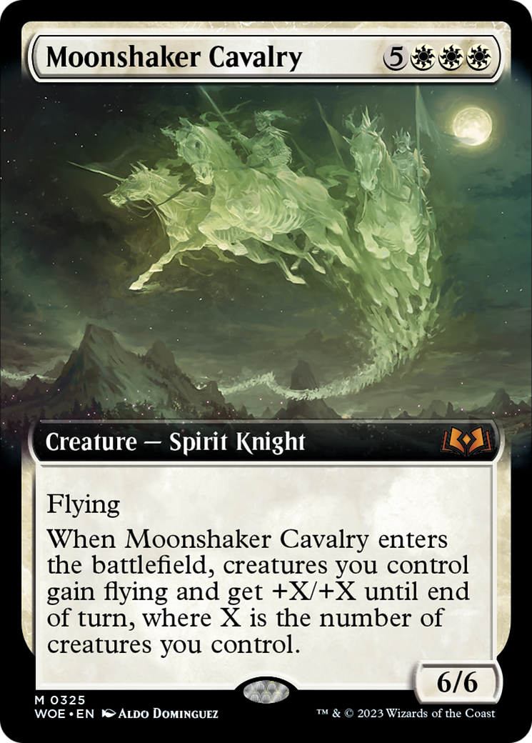 Moonshaker Cavalry (Extended Art) [Wilds of Eldraine] | Deep Dive Games St. Marys