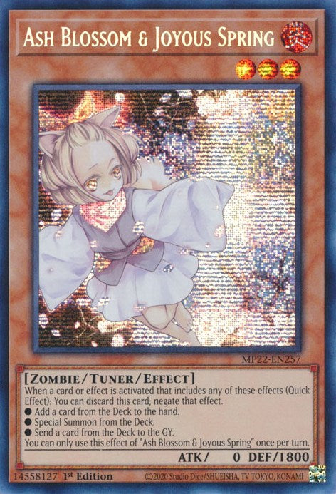 Ash Blossom & Joyous Spring [MP22-EN257] Prismatic Secret Rare | Deep Dive Games St. Marys