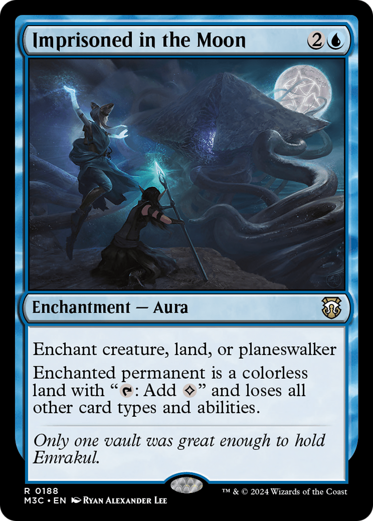 Imprisoned in the Moon (Ripple Foil) [Modern Horizons 3 Commander] | Deep Dive Games St. Marys