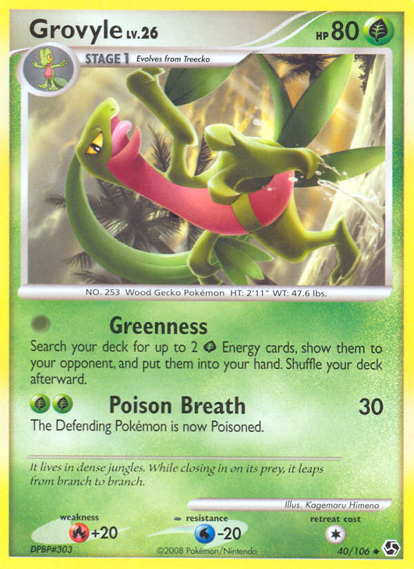 Grovyle (40/106) [Diamond & Pearl: Great Encounters] | Deep Dive Games St. Marys