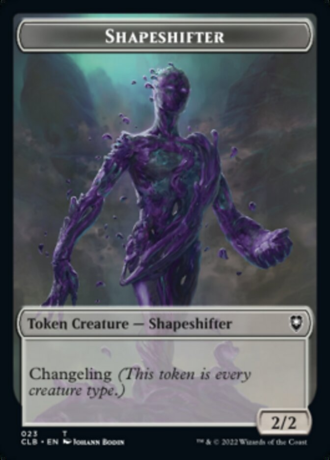 Kor Warrior // Shapeshifter (023) Double-Sided Token [Commander Legends: Battle for Baldur's Gate Tokens] | Deep Dive Games St. Marys