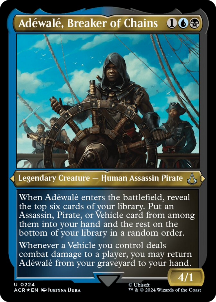 Adewale, Breaker of Chains (Foil Etched) [Assassin's Creed] | Deep Dive Games St. Marys