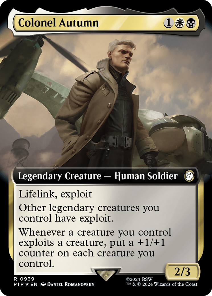 Colonel Autumn (Extended Art) (Surge Foil) [Fallout] | Deep Dive Games St. Marys