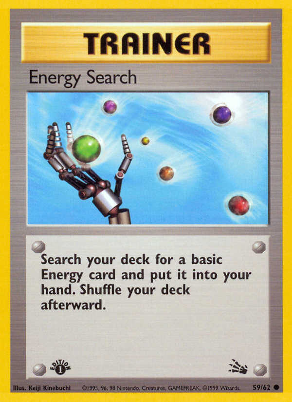 Energy Search (59/62) [Fossil 1st Edition] | Deep Dive Games St. Marys