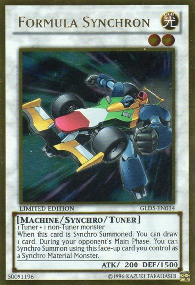 Formula Synchron [GLD5-EN034] Gold Rare | Deep Dive Games St. Marys