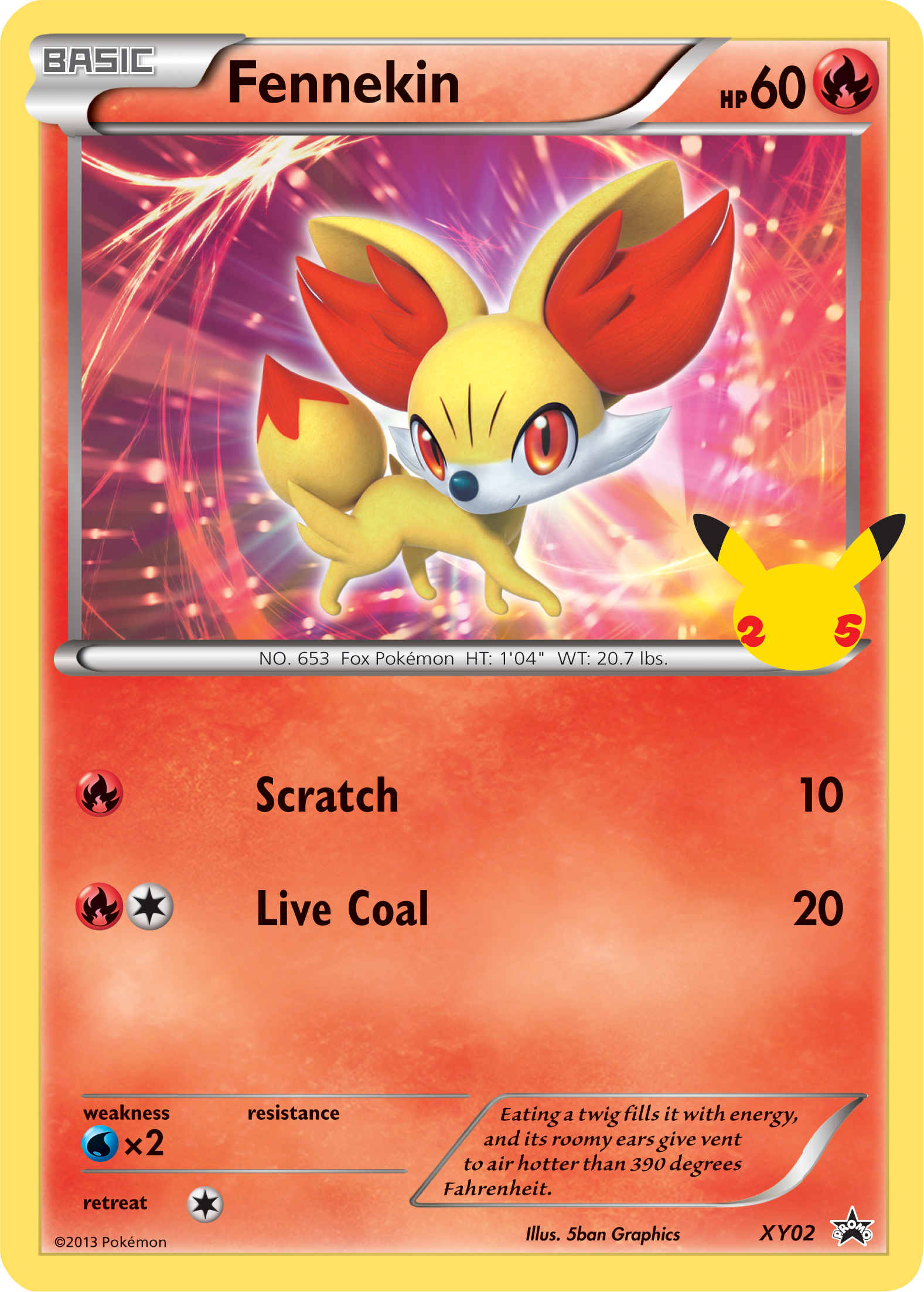 Fennekin (XY02) (Jumbo Card) [First Partner Pack] | Deep Dive Games St. Marys