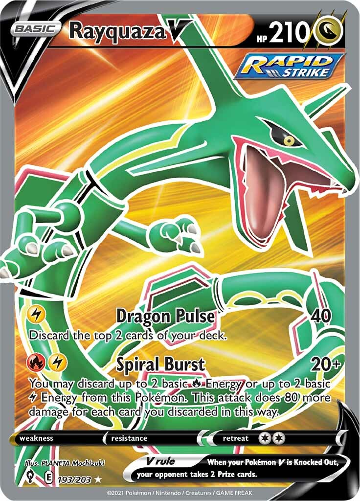 Rayquaza V (193/203) [Sword & Shield: Evolving Skies] | Deep Dive Games St. Marys